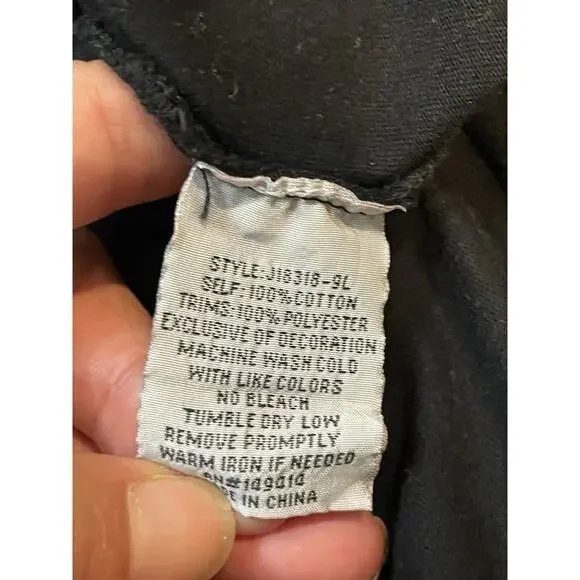 Johnny Was Womens Tunic Black Multicolor Embroidery Size XS Floral Peasant Boho - Picture 5 of 6